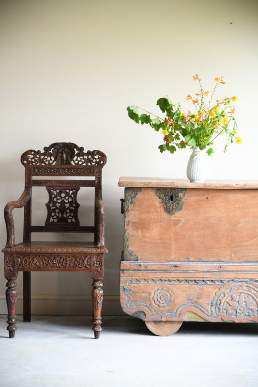 Indian Teak Dowry Chest