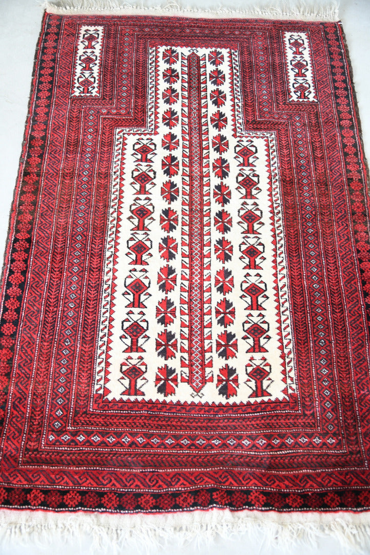 Red Baluch Prayer Rug