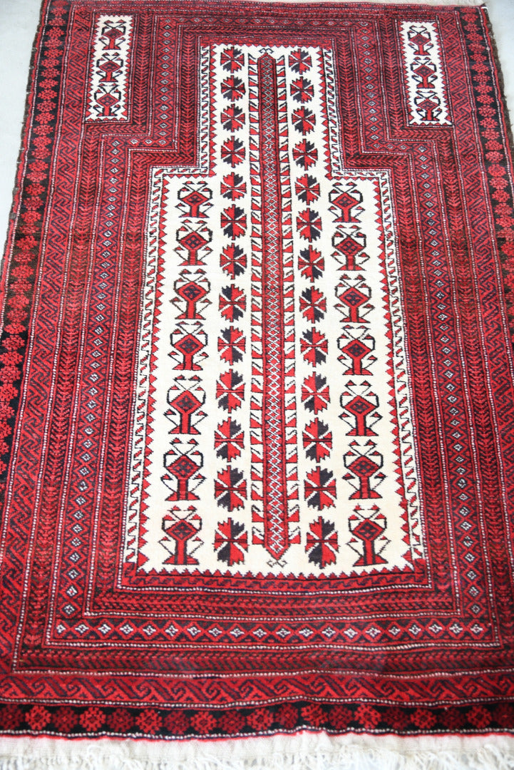 Red Baluch Prayer Rug