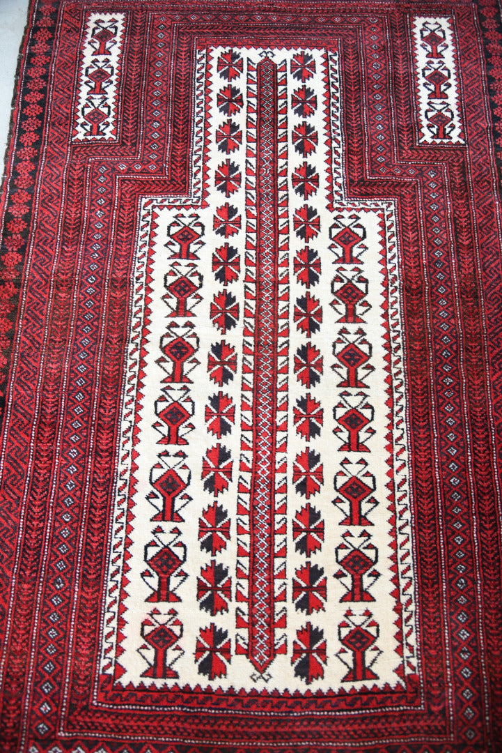 Red Baluch Prayer Rug