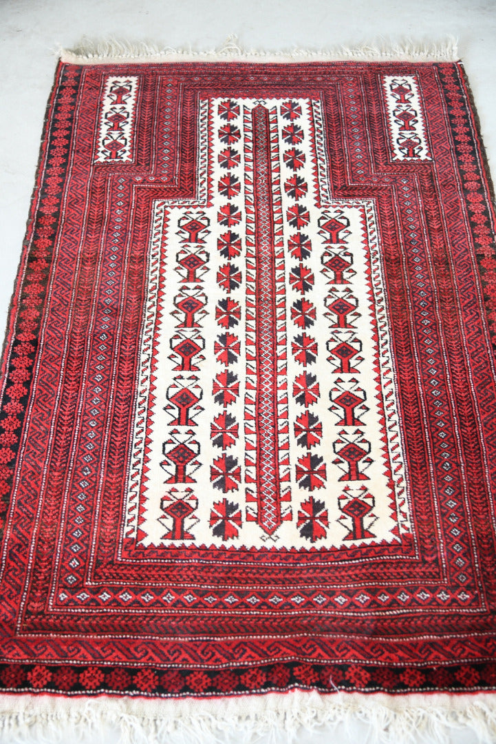 Red Baluch Prayer Rug