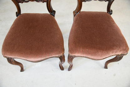 Pair Rosewood Dining Chairs