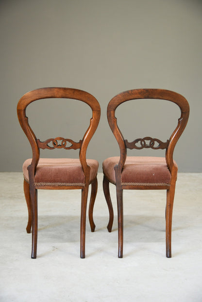 Pair Rosewood Dining Chairs