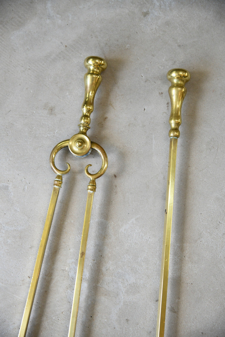 Brass Tongs & Shovel