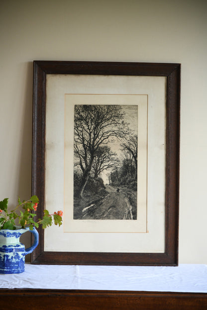 Fred Slocome Framed Engraving