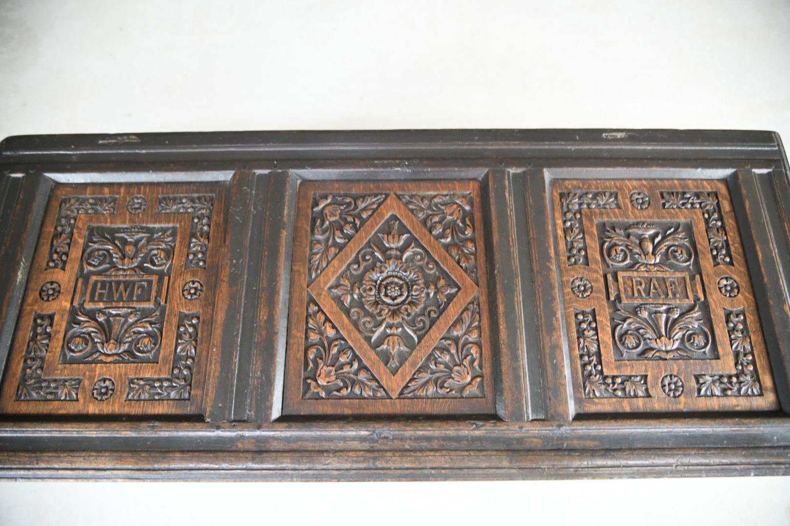 Charles II Oak Panel Chest