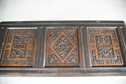 Charles II Oak Panel Chest