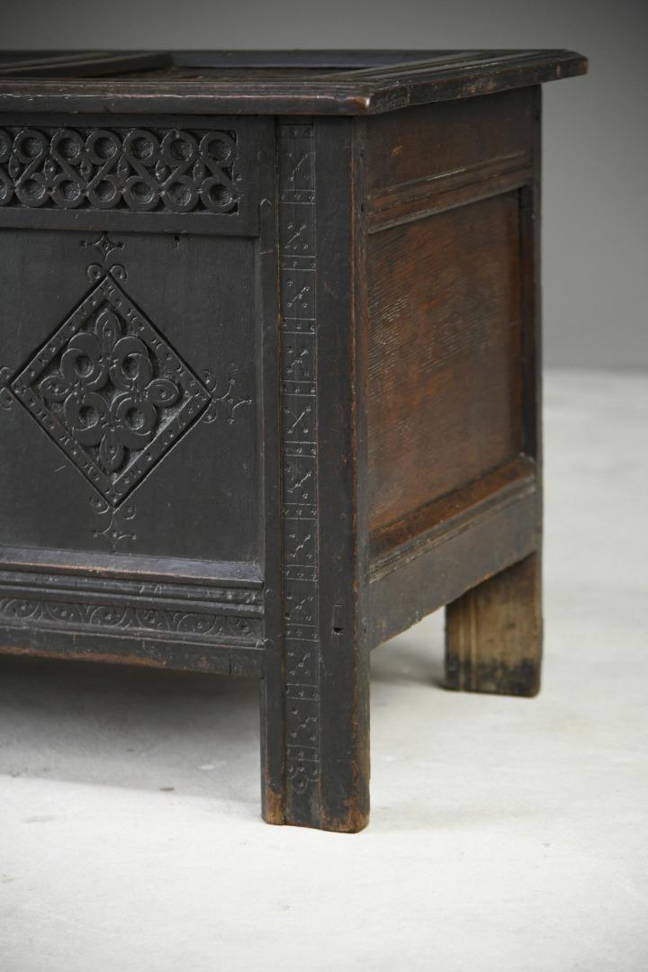 Charles II Oak Panel Chest