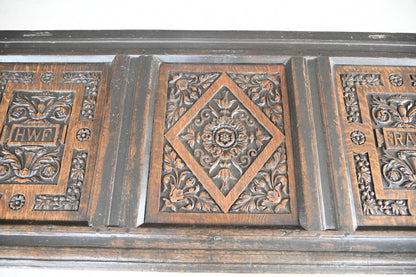 Charles II Oak Panel Chest