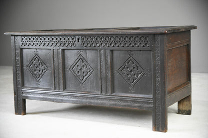 Charles II Oak Panel Chest