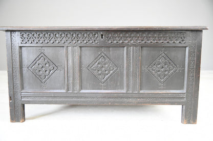 Charles II Oak Panel Chest