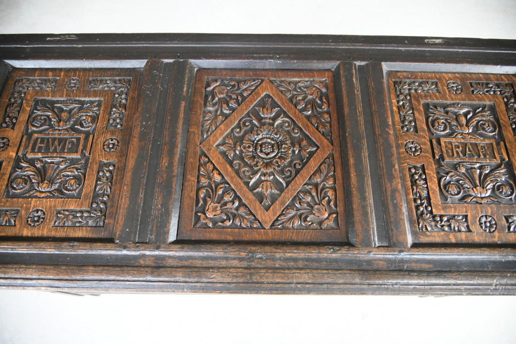 Charles II Oak Panel Chest