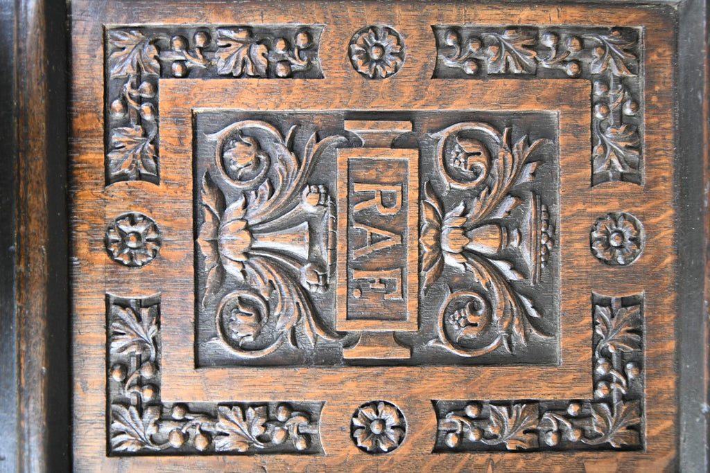 Charles II Oak Panel Chest