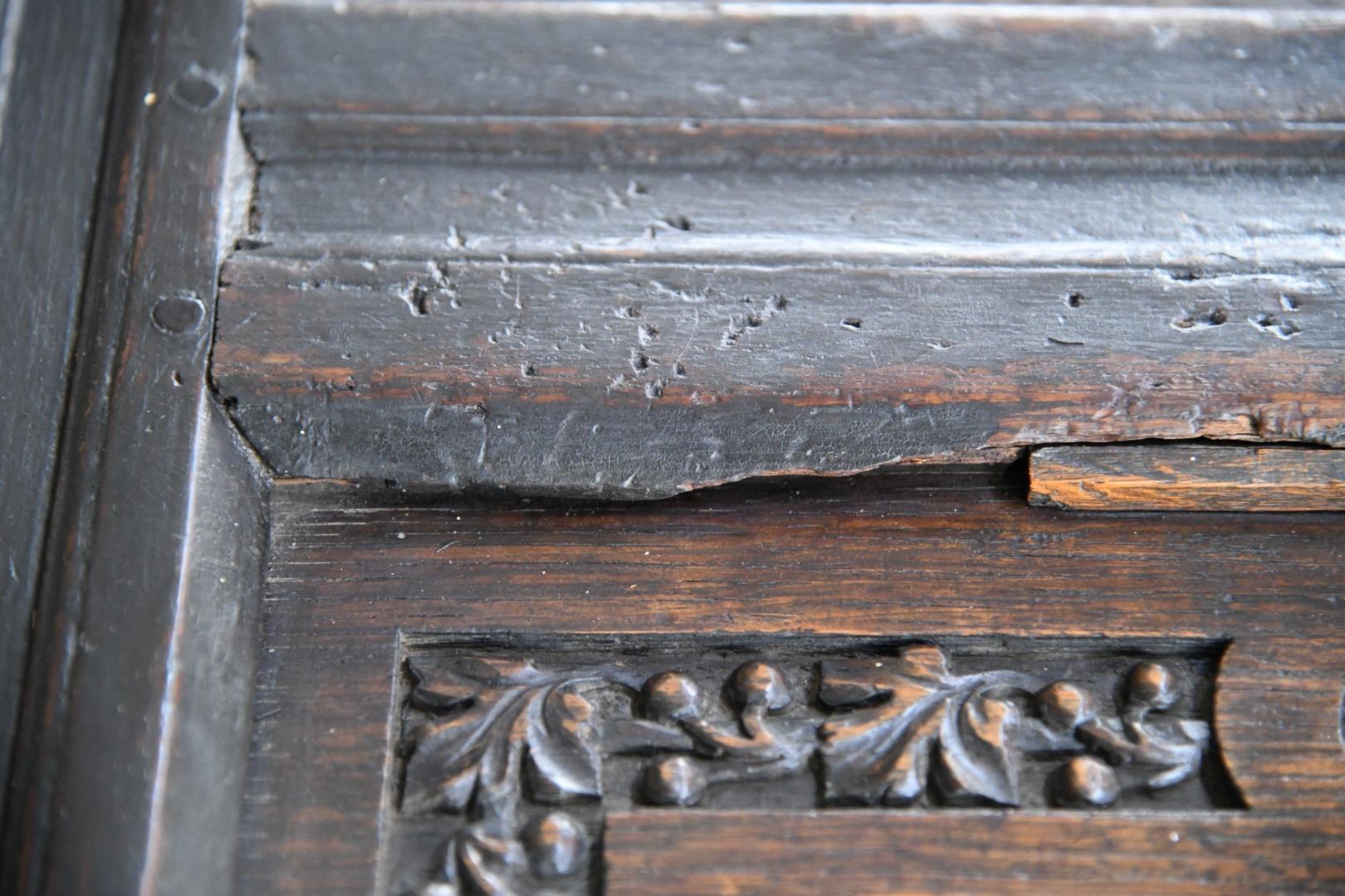 Charles II Oak Panel Chest