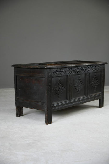 Charles II Oak Panel Chest