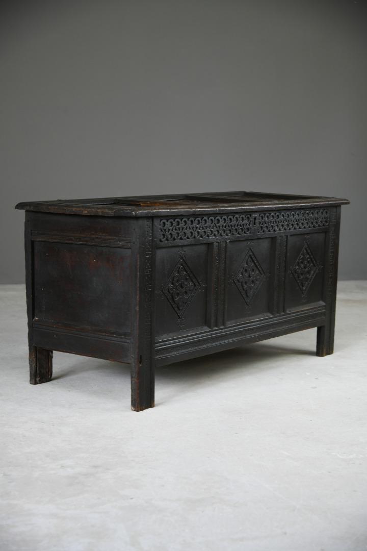 Charles II Oak Panel Chest