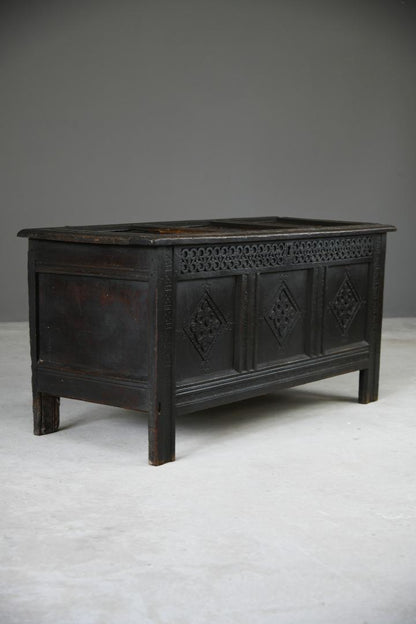 Charles II Oak Panel Chest