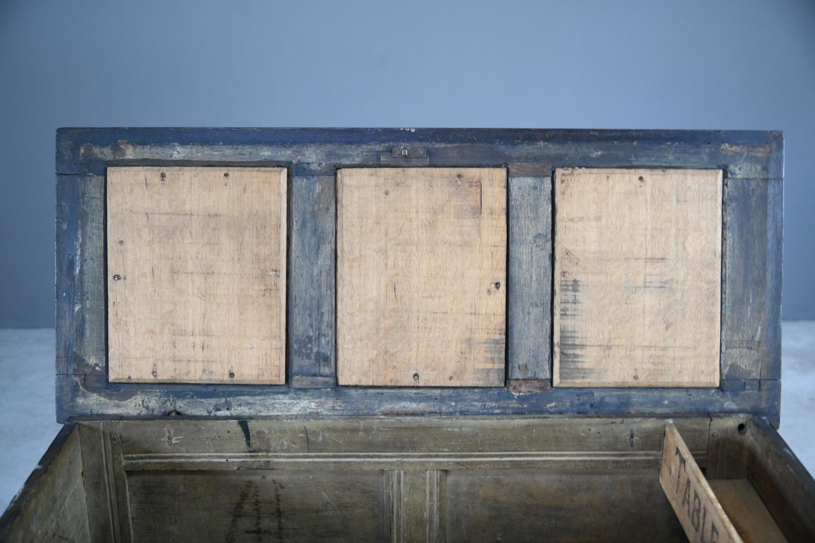 Charles II Oak Panel Chest