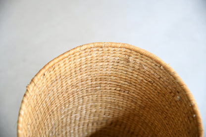 Woven Rattan Linen Basket & Lid