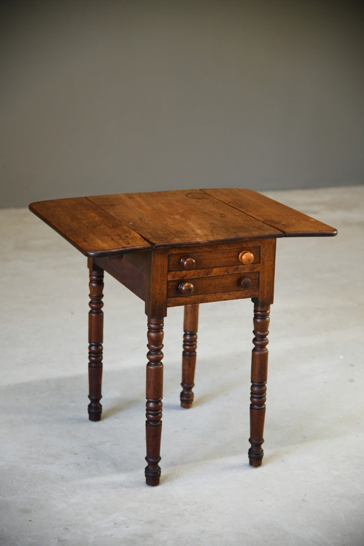 Mahogany Drop Leaf Side Table