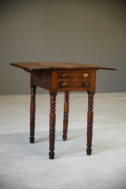 Mahogany Drop Leaf Side Table