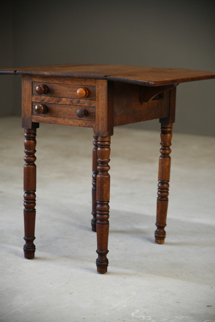 Mahogany Drop Leaf Side Table