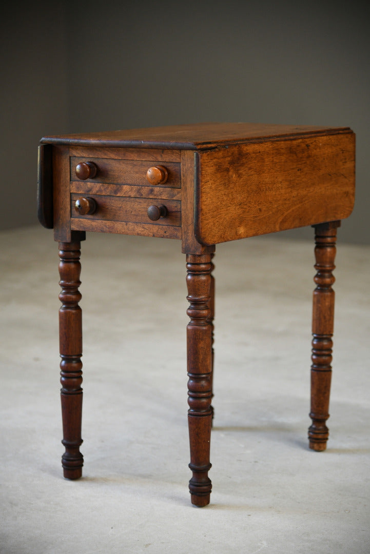 Mahogany Drop Leaf Side Table