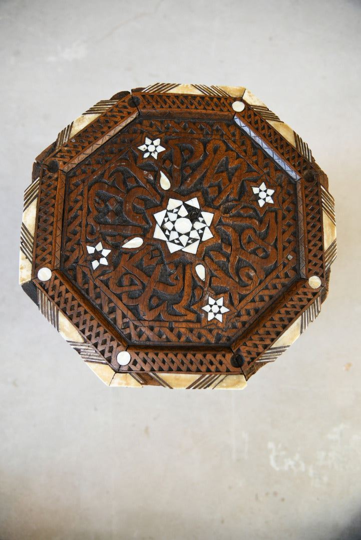 Inlaid Octagonal Moorish Side Table