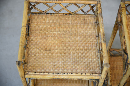 Cane & Bamboo Side Table