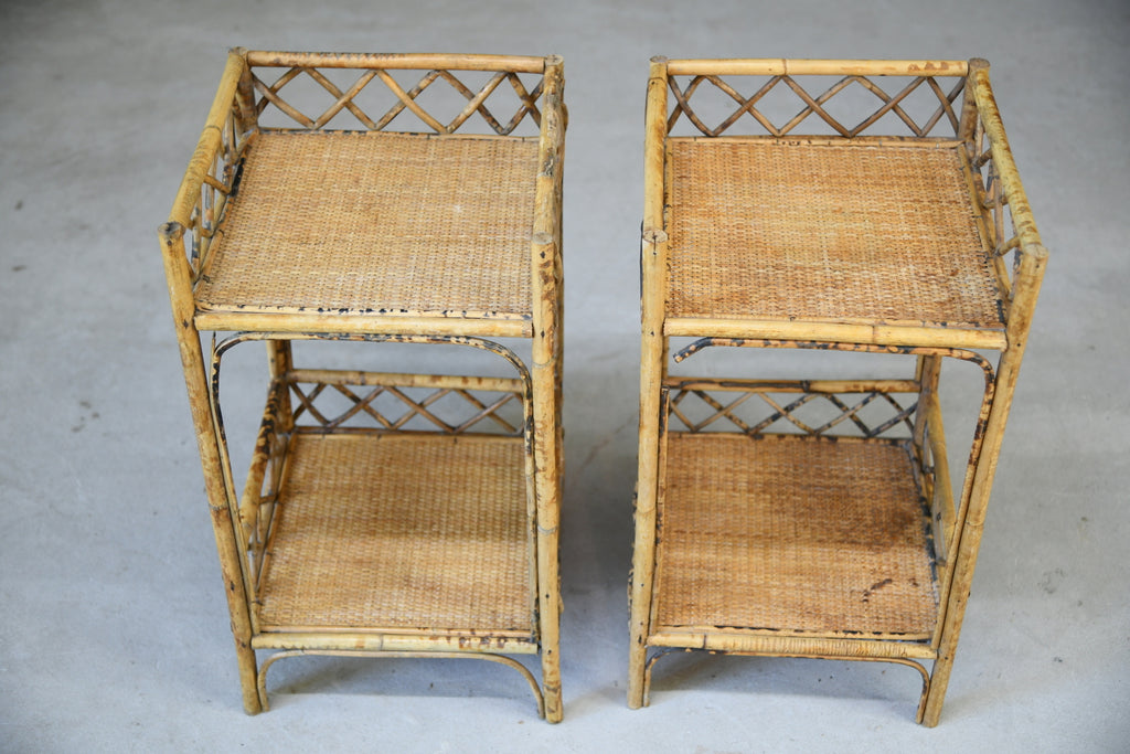 Cane & Bamboo Side Table