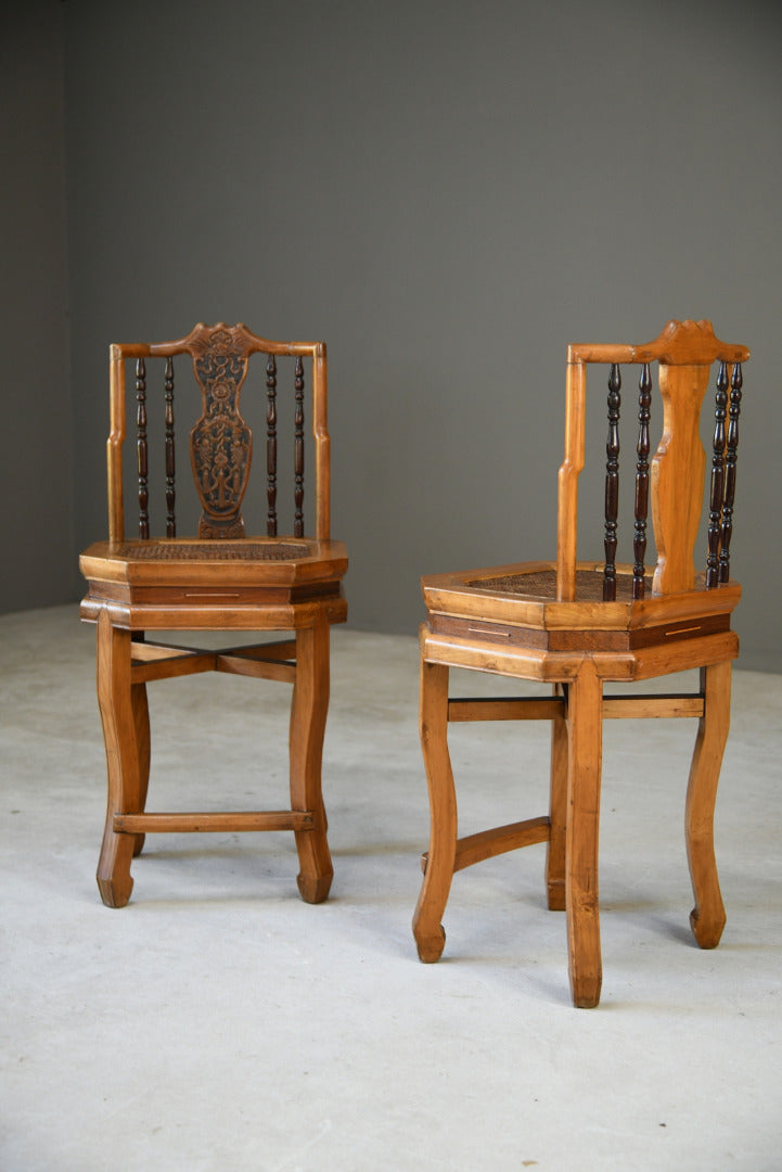 Pair Asian Side Chairs