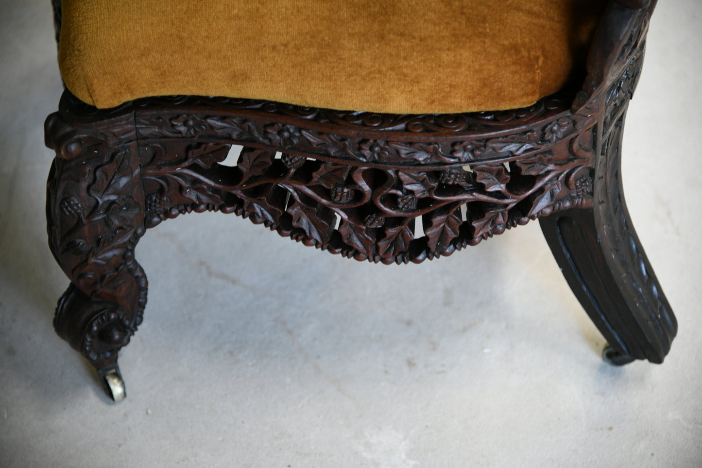 Carved Anglo Indian Chair