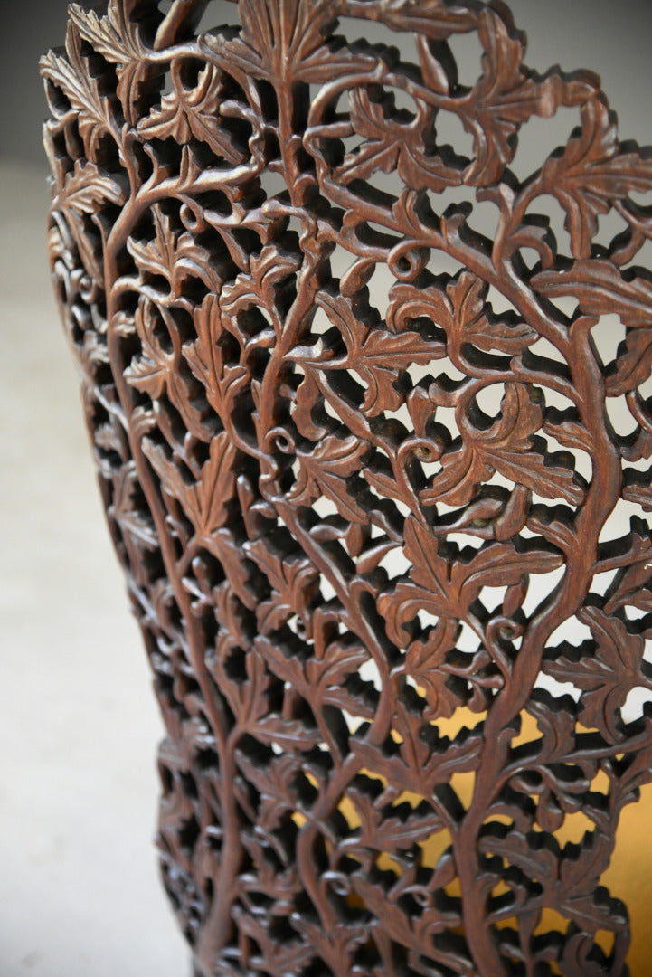 Carved Anglo Indian Chair