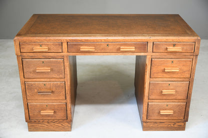 Art Deco Oak Desk