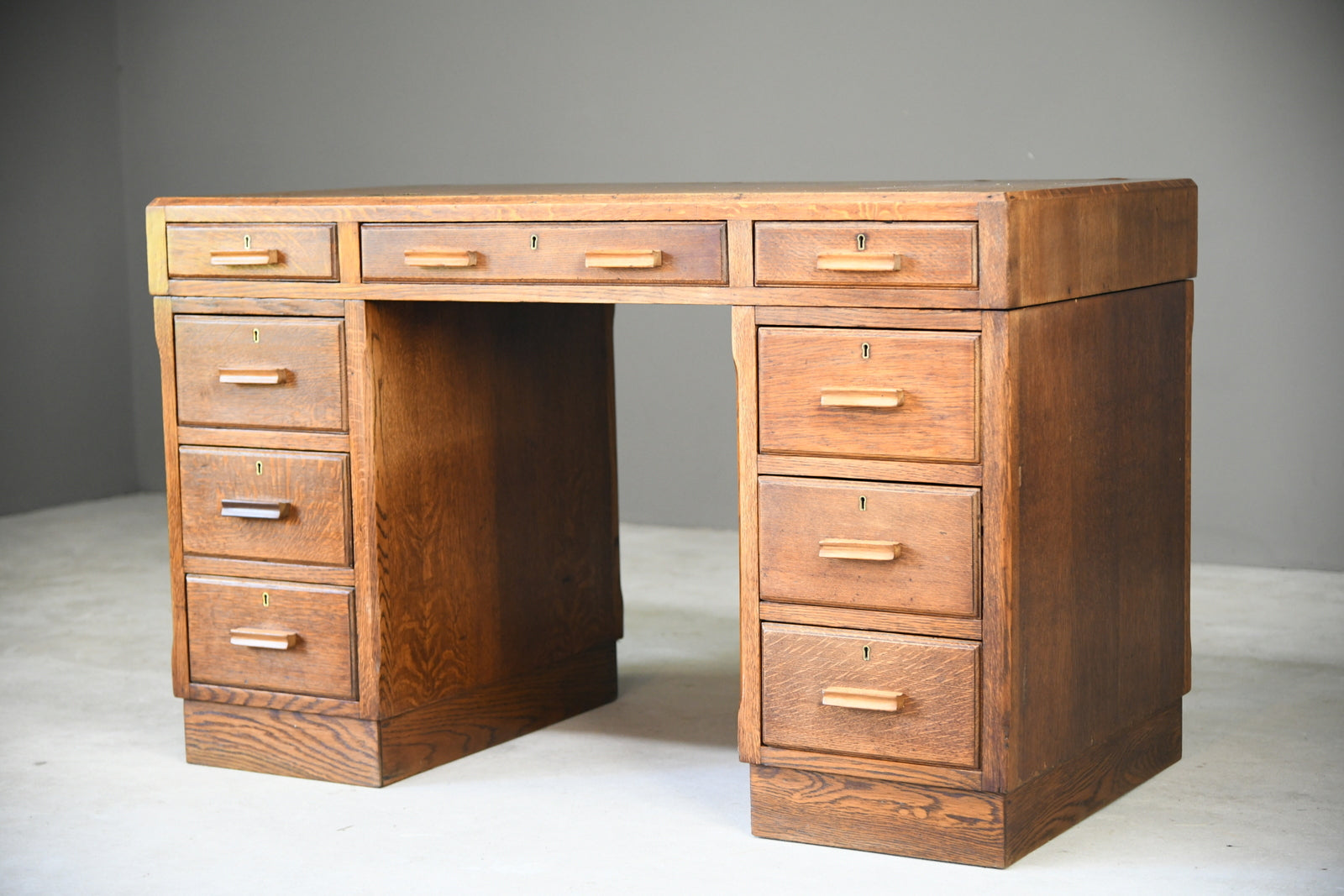 Art Deco Oak Desk