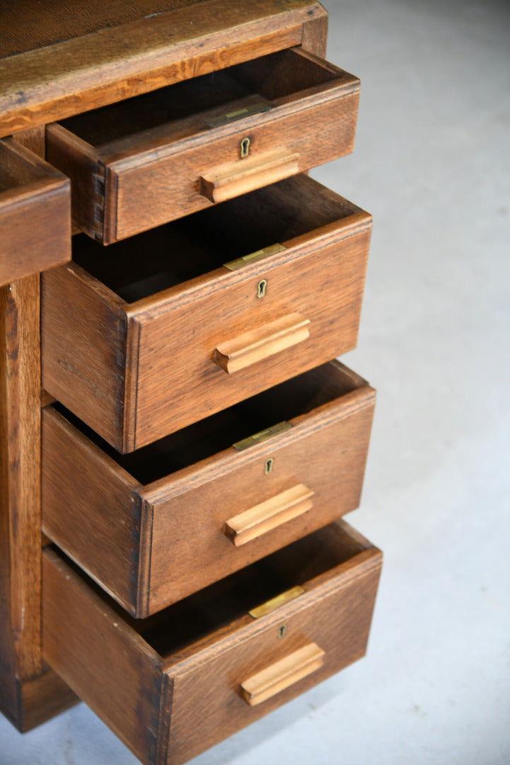 Art Deco Oak Desk