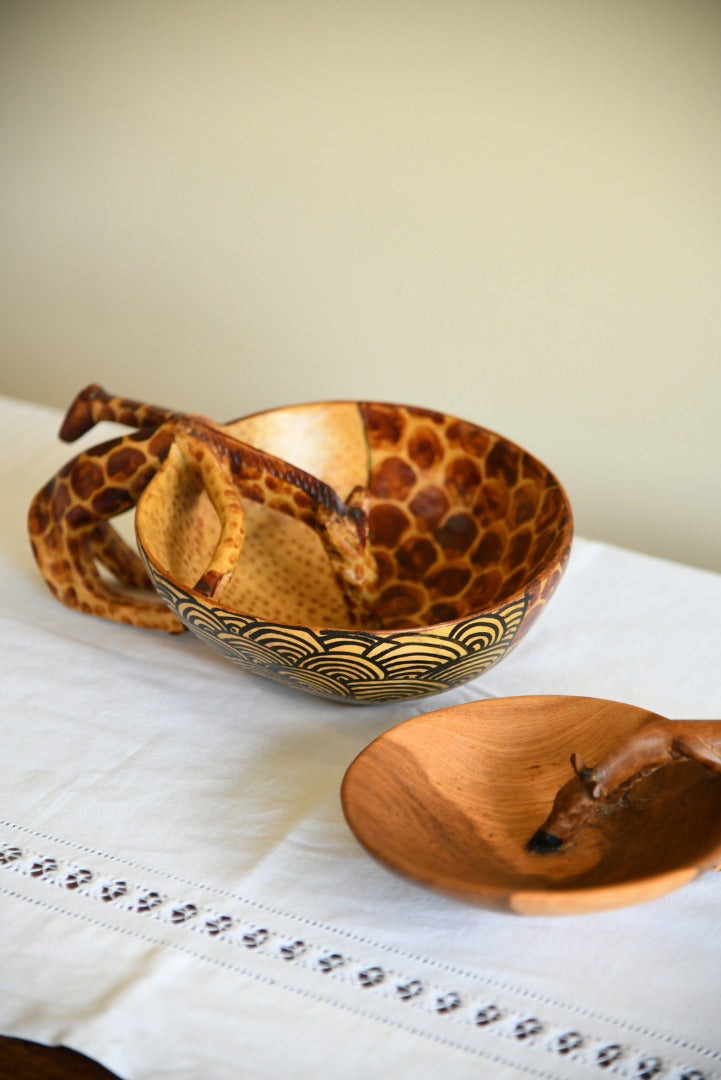 Carved African Wooden Bowls