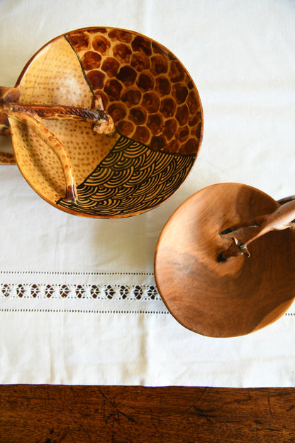 Carved African Wooden Bowls