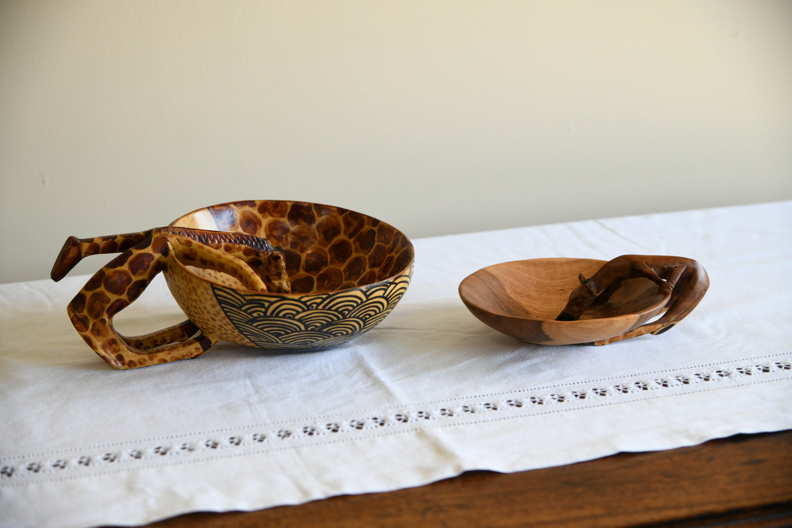 Carved African Wooden Bowls