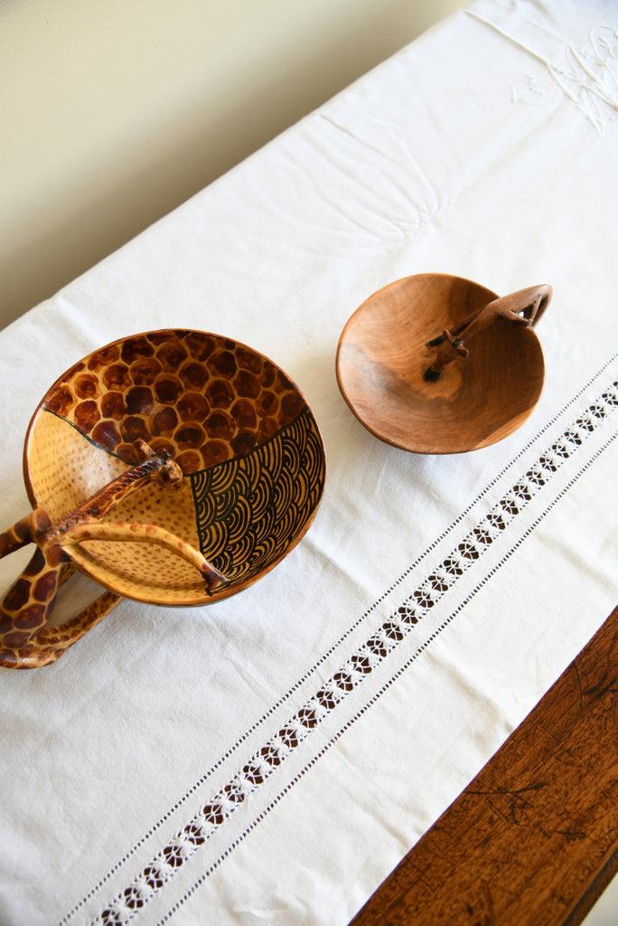 Carved African Wooden Bowls