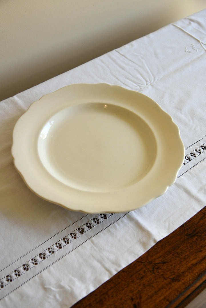 Single Cream Serving Plate