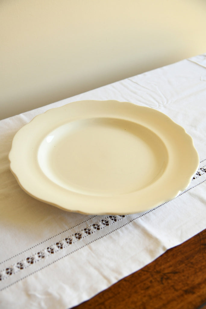 Single Cream Serving Plate