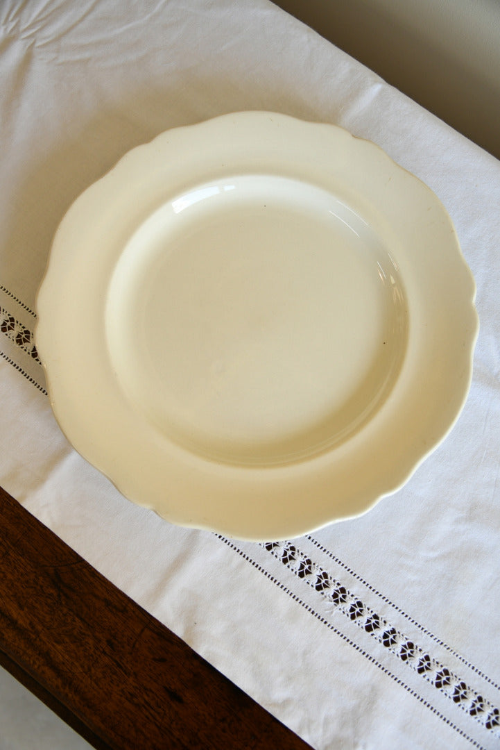 Single Cream Serving Plate