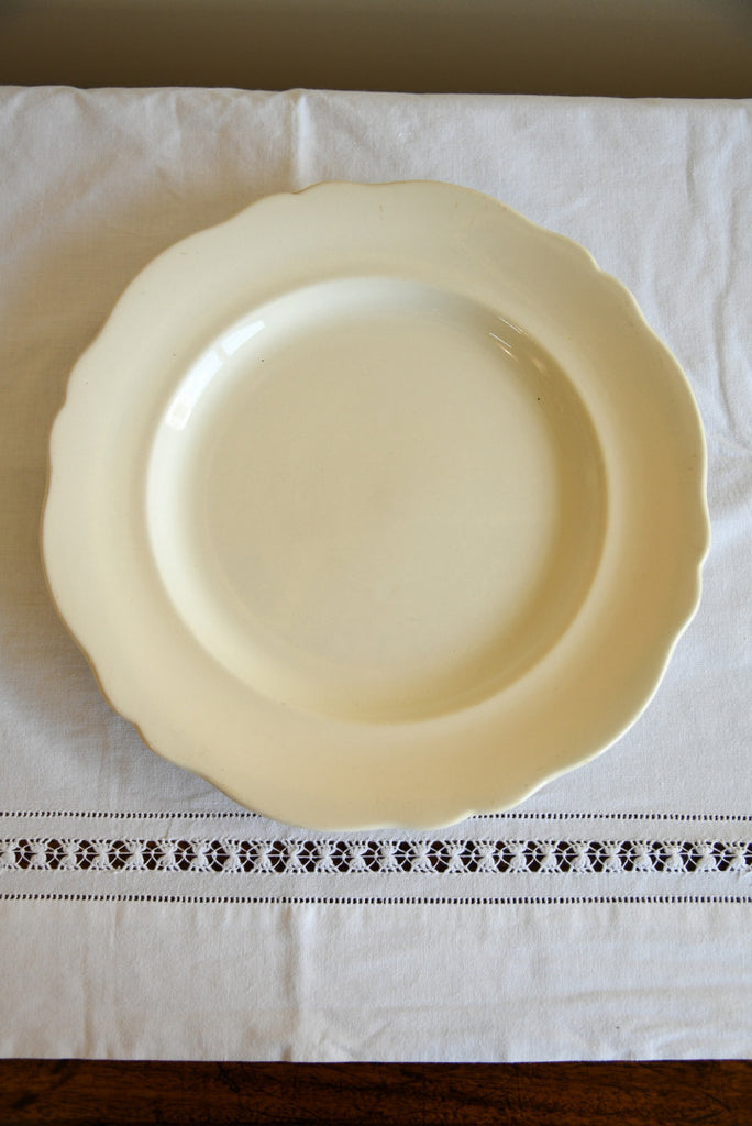 Single Cream Serving Plate