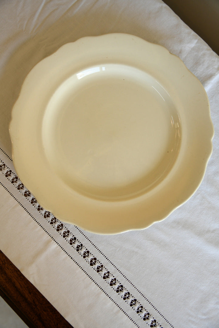 Single Cream Serving Plate