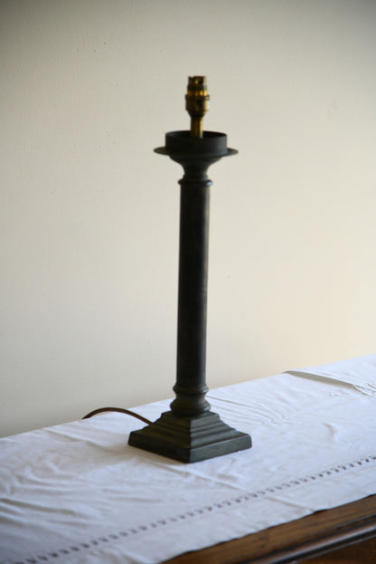 Single Bronze Table Lamp