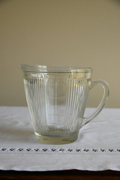 Vintage Glass Jug & Bowl