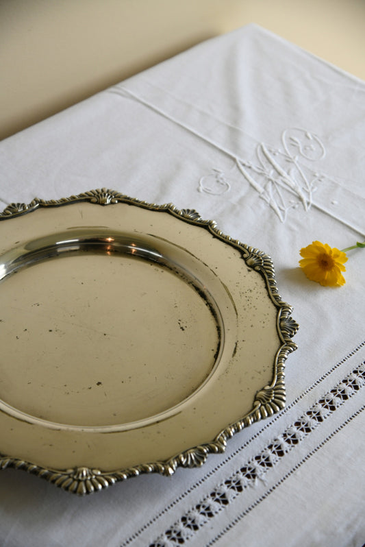H E & Co Silver Plate Platter
