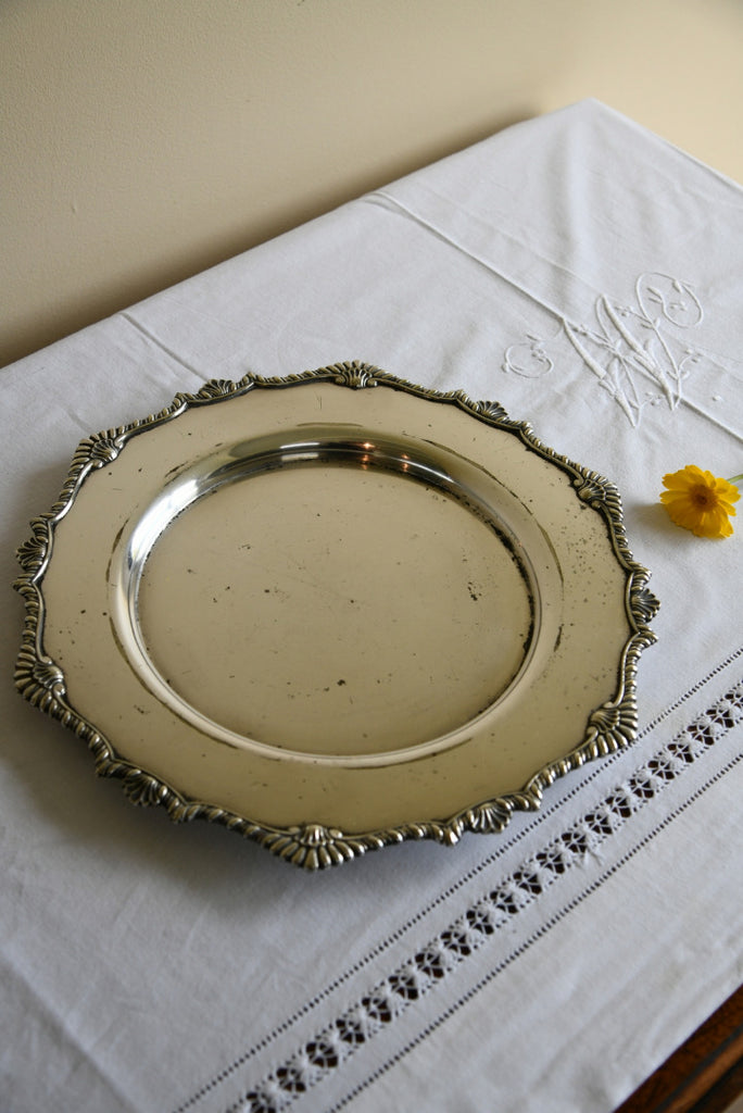 H E & Co Silver Plate Platter