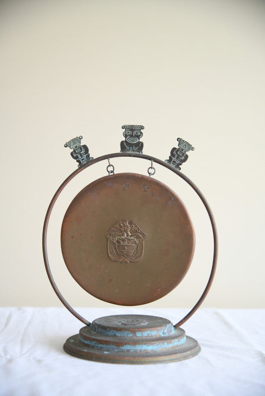 Vintage Eastern Copper Table Gong